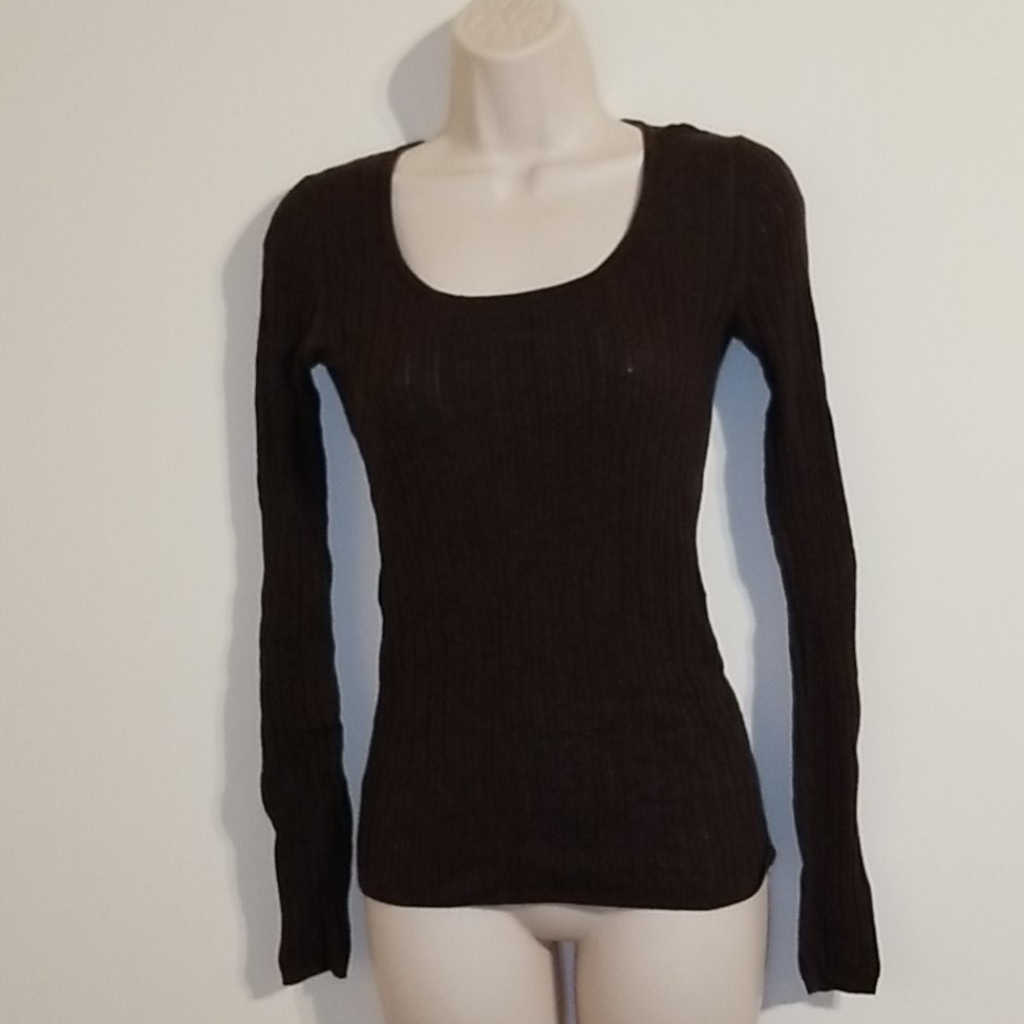 Moda International Women's Brown Eyelet Sweater — image 5 of 8